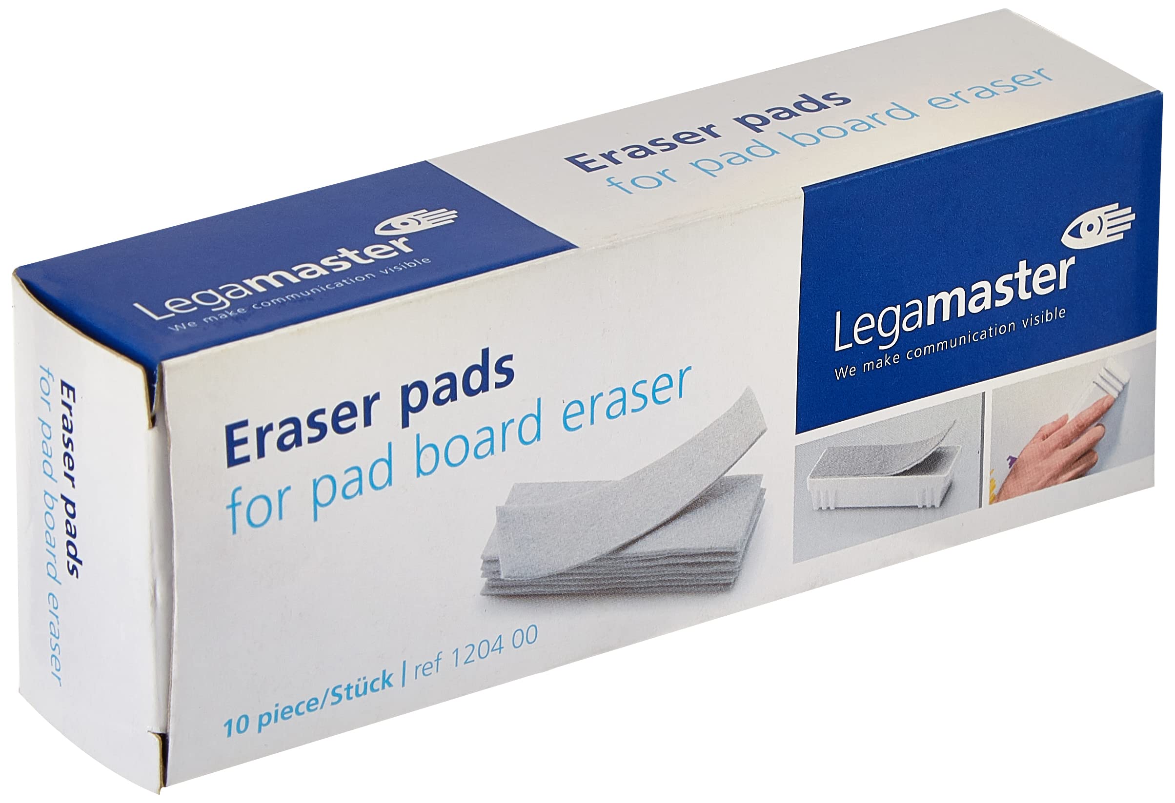 Legamaster 7-120400 Wiper Pads for Board Wiper Pack of 10