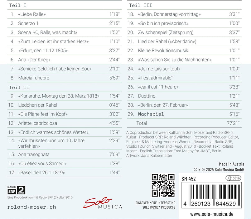 Roland Moser: Rahel Und Pauline