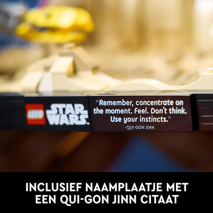 LEGO Star Wars Podrennen in Mos Espa – Diorama, Set für Erwachsene, Die dunkle Bedrohung Modellbausatz, enthält Anakin Skywalker's Podracer, Sammlerstück, Geschenke für Männer und Frauen 75380