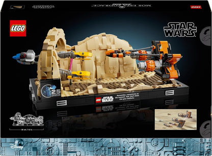 LEGO Star Wars Podrennen in Mos Espa – Diorama, Set für Erwachsene, Die dunkle Bedrohung Modellbausatz, enthält Anakin Skywalker's Podracer, Sammlerstück, Geschenke für Männer und Frauen 75380