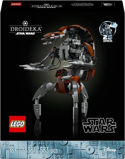 LEGO Star Wars Droideka Set, Collectible Droid Model Kit for Adults to Build, Home Officé Decor Display Figure, Memorabilia Gift idea for Men, Women, Him, Her & Fans 75381