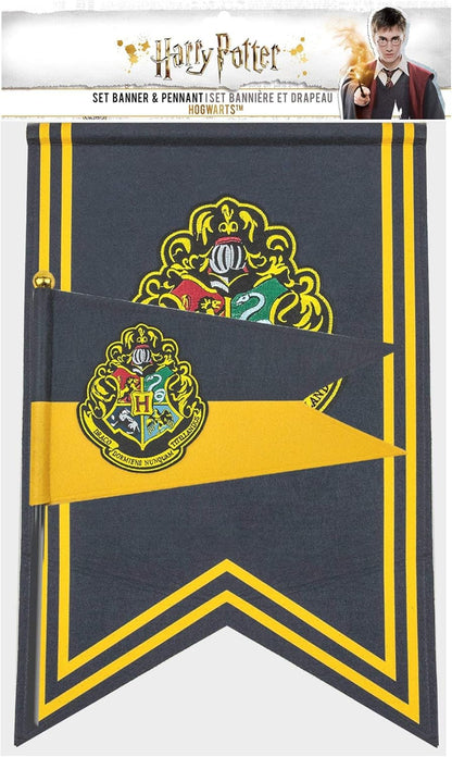 Cinereplicas Harry Potter Offizielles Banner & Flaggenwimpel Set - 12 x 17 Zoll