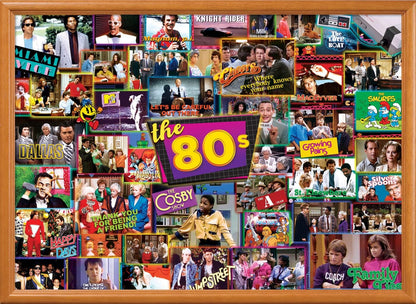 Masterpieces 1000 Piece Jigsaw Puzzle - 80's Television Shows - Eighties Kids Nostalgia - Fun for Adults, Family, and Kids