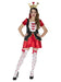 Adults Queen of Red Hearts Costume, Short X Small (UK 4-6