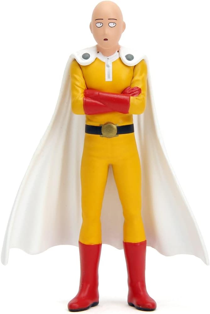 Jada One Punch Man 1:24 1974 Mazda RX-3 1:24 Die-cast Car & 2.75" Saitama Figure, Toys for Kids and Adults