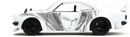 Jada One Punch Man 1:24 1974 Mazda RX-3 1:24 Die-cast Car & 2.75" Saitama Figure, Toys for Kids and Adults