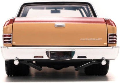 JADA Looney Tunes Chevy EL Camino including Tazmanian Devil Figure, Metal Model Car, 1:24, Doors for Opening, 19 cm, for Fans and Children from 8 Years