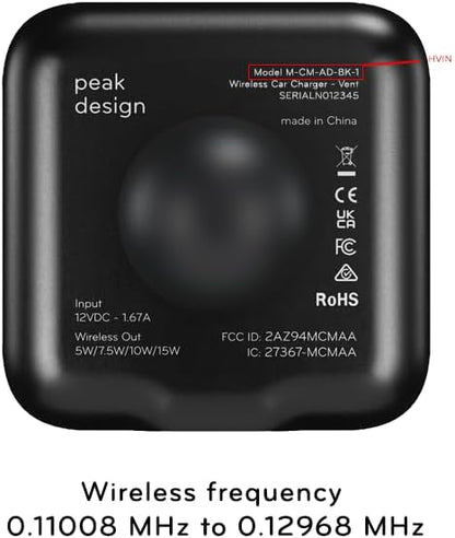 Peak Design - Mobile Car Mount Vent (Charging)
