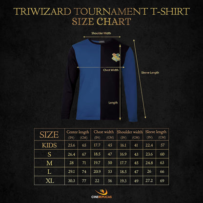 Cinereplicas - Harry Potter - T-Shirt - Estilo Torneo de los Tres Magos y Quidditch - T-Shirt Cedric Diggory - Licencia Oficial