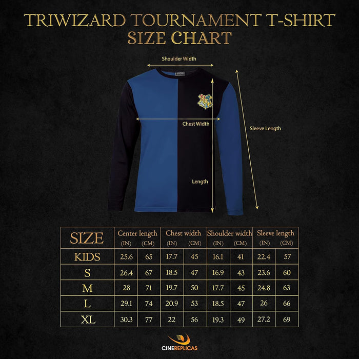 Cinereplicas - Harry Potter - T-Shirt - Estilo Torneo de los Tres Magos y Quidditch - T-Shirt Cedric Diggory - Licencia Oficial