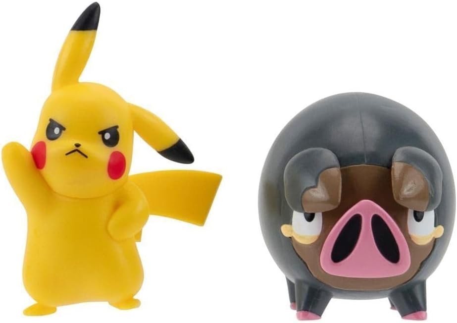 Pokémon Pikachu & Feraligatr Battle Minifigures Set, 5 cm, from the Battle Figure Pack