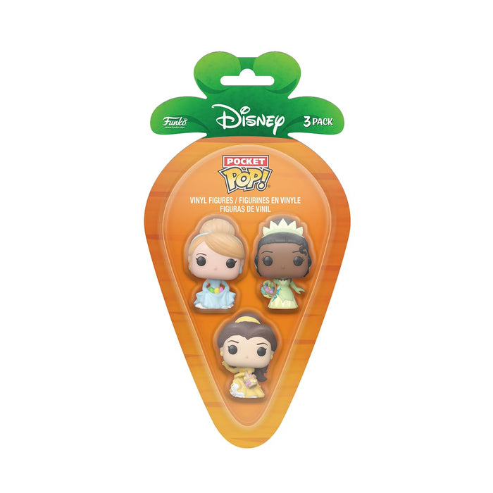 Funko Carrot Pocket POP! Disney - Cinderella, Bella and Tiana - Collectable Vinyl Figure - Gift Idea - Official Merchandise - Toys for Kids & Adults - Model Figure for Collectors and Display