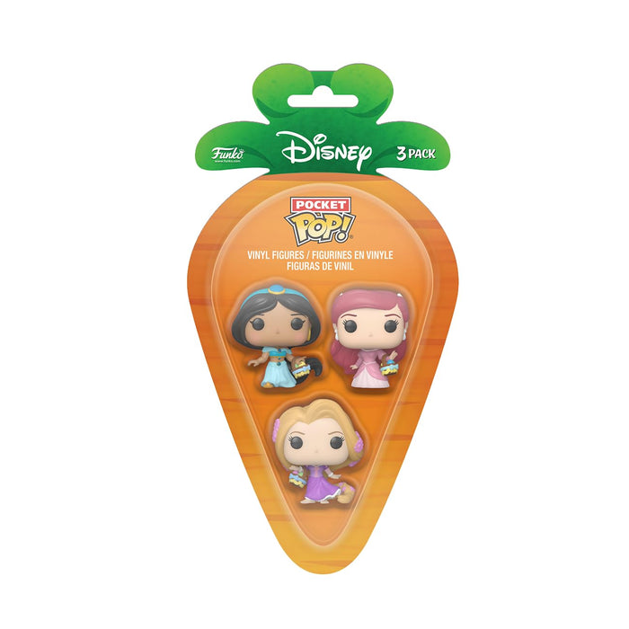 Funko Carrot Pocket POP! Disney - Rapunzel, Ariel and Jasmine - Collectable Vinyl Figure - Gift Idea - Official Merchandise - Toys for Kids & Adults - Model Figure for Collectors and Display