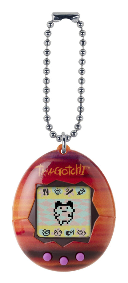 Bandai Tamagotchi Original Sunset Shell | Tamagotchi Original Cyber Pet 90s Adults and Kids Toy with Chain | Retro Virtual Pets are Great Boys and Girls Toys or Gifts for Ages 8+