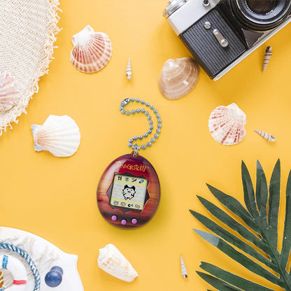 Bandai Tamagotchi Original Sunset Shell | Tamagotchi Original Cyber Pet 90s Adults and Kids Toy with Chain | Retro Virtual Pets are Great Boys and Girls Toys or Gifts for Ages 8+