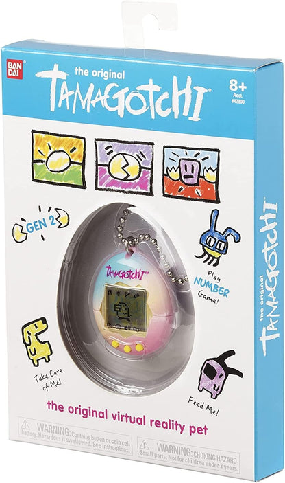 Bandai Tamagotchi Original Sahara Shell | Tamagotchi Original Cyber Pet 90s Adults and Kids Toy with Chain | Retro Virtual Pets are Great Boys and Girls Toys or Gifts for Ages 8+