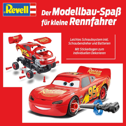 Revell Cars 00920 First Lightning McQueen Disney (Light & Sound) 1:20 Scale, Red