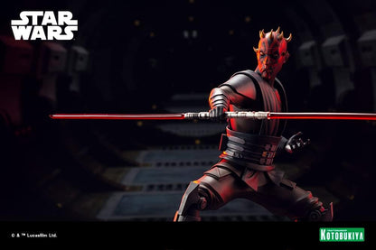Kotobukiya Star Wars The Clone Wars ARTFX - Figura Decorativa (PVC, 1/7 Darth Maul, 26 cm