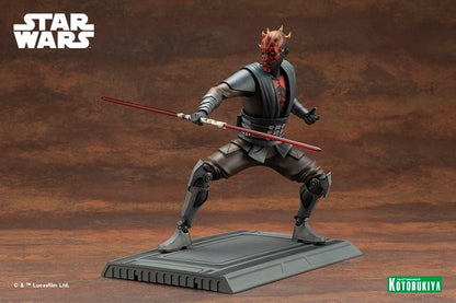 Kotobukiya Star Wars The Clone Wars ARTFX - Figura Decorativa (PVC, 1/7 Darth Maul, 26 cm