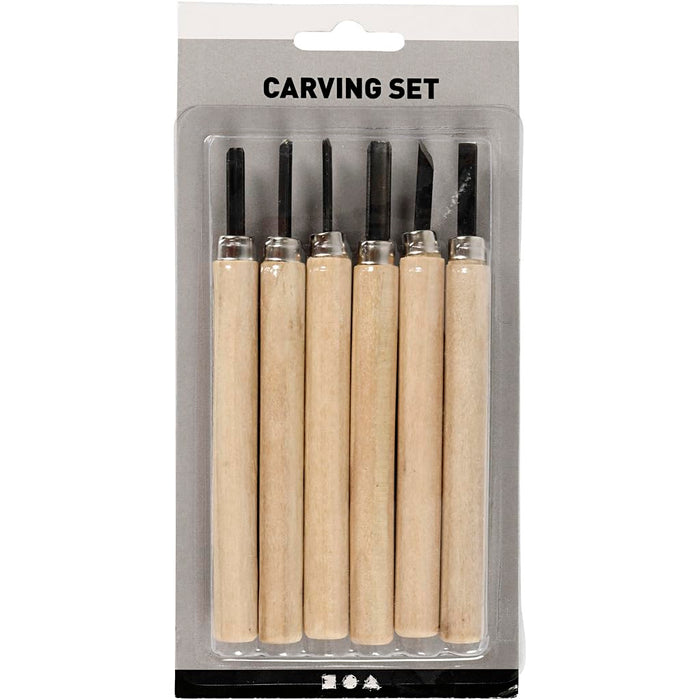 Schnitzwerkzeuge Sortiment 6 Sort.