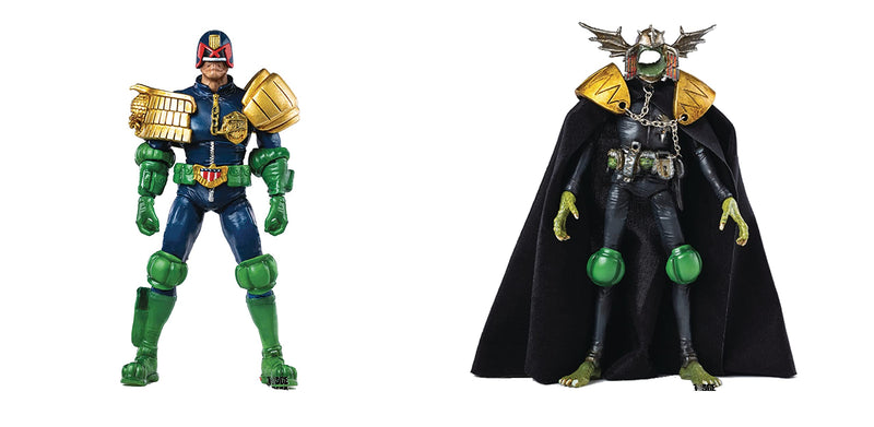 Hiya Toys Judge Dredd: Gaze into The fist of Dredd 1:18 Scale PX Action Figure Two-Pack