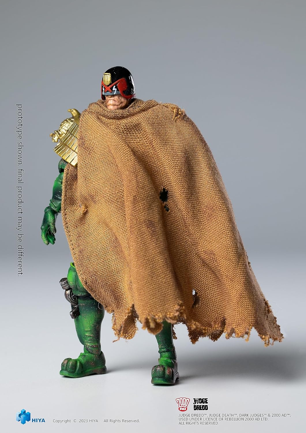 Hiya Toys Judge Dredd: Cursed Earth Dredd PX Exquisite Mini-Actionfigur im Maßstab 1:18