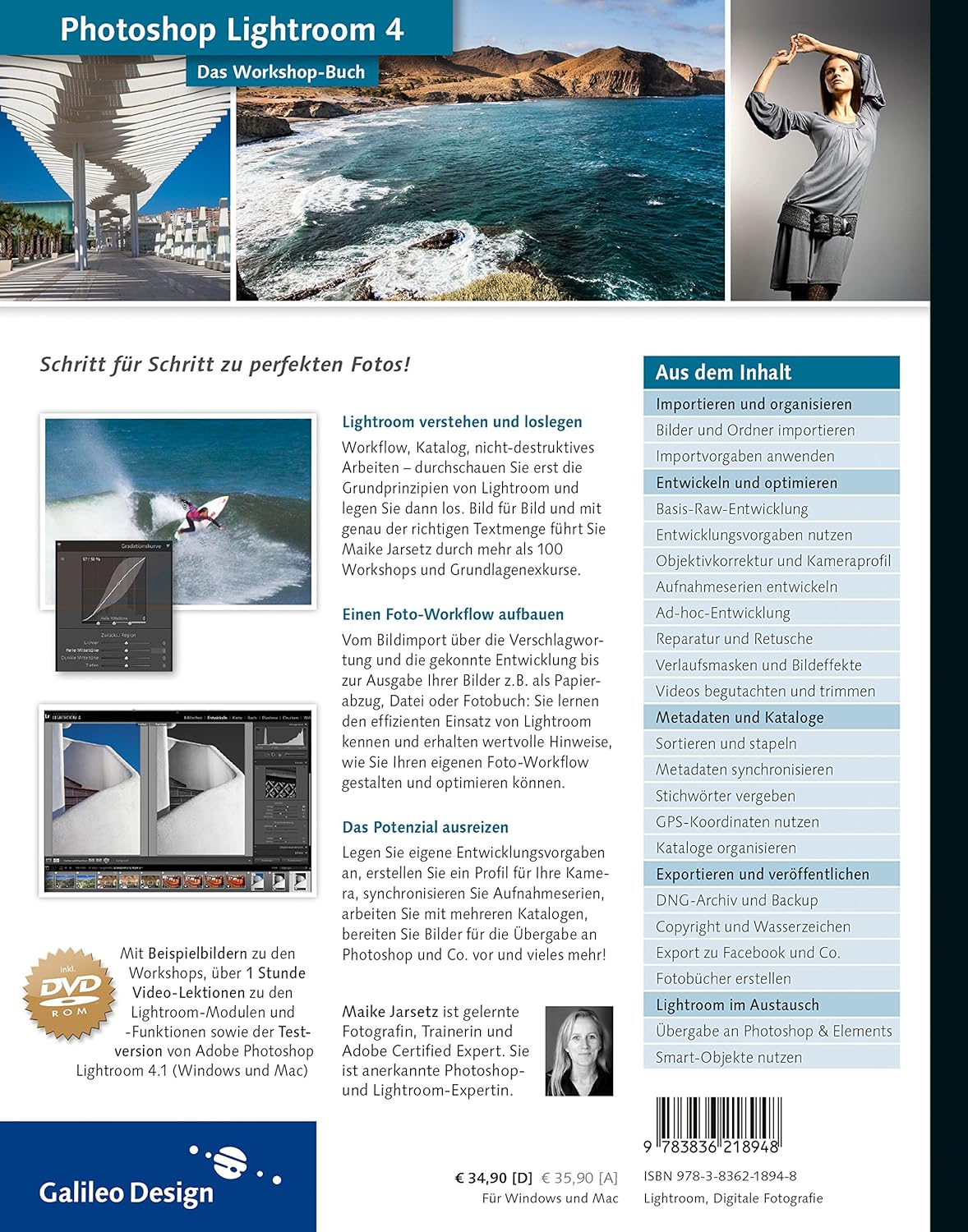 Photoshop Lightroom 4: Schritt für Schritt zu perfekten Fotos (Galileo Design)