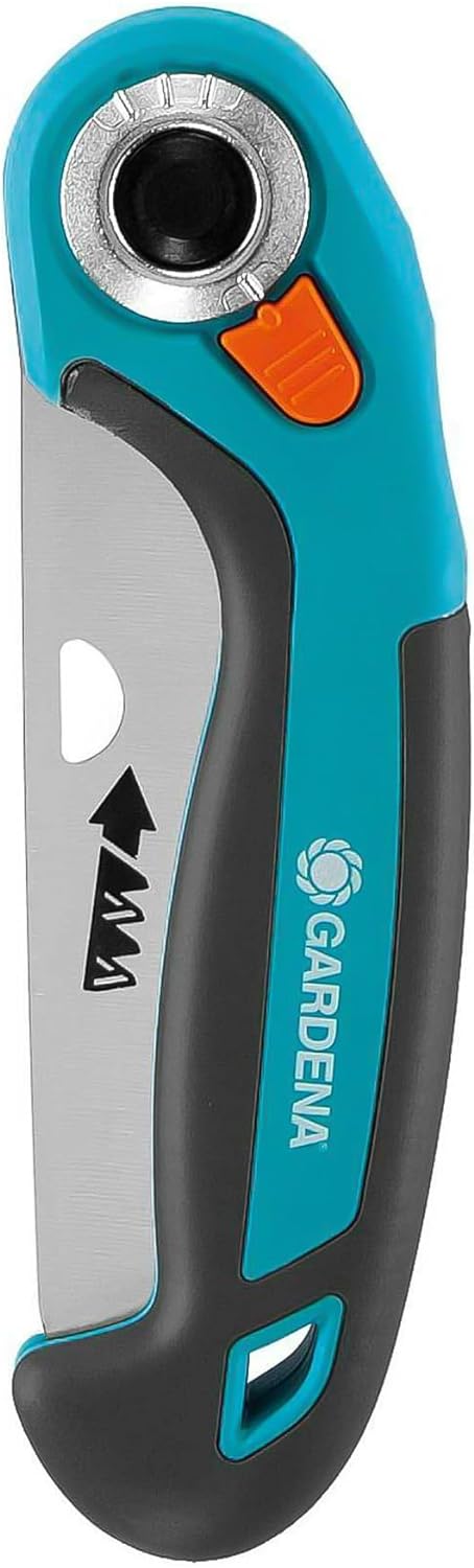 Gardena Gardeners’ Folding Saw 135 P: Convenient Tension Saw of Quality Spring Steel, Great Sawing Performance, Precise Cut, Angled Handle Shape (8742-20)