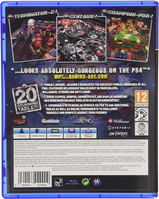Pinball Arcade Season 2 (PS4