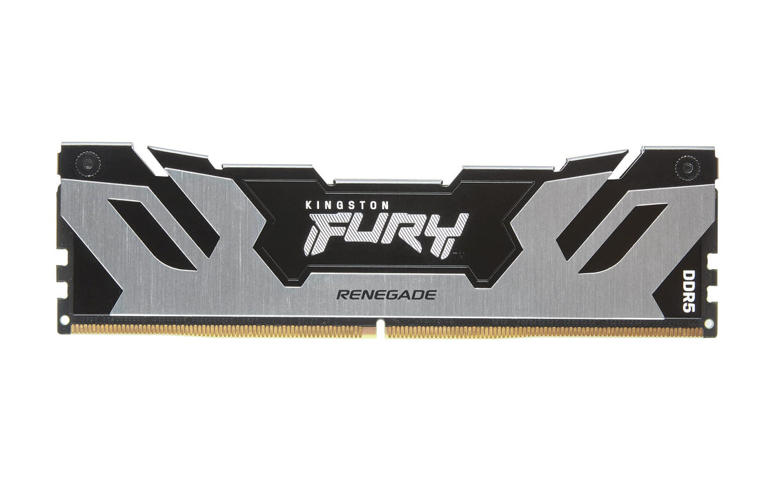 Kingston Fury Renegade DDR5 Silver/Black XMP 48GB 6000MT/s CL32 DIMM Desktop Gaming Memory - KF560C32RS-48 Silver/Black 48GB Single Module 6000MT/s 24Gbit