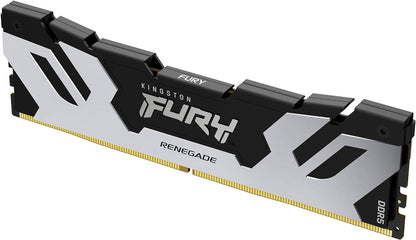 Kingston Fury Renegade DDR5 Silver/Black XMP 48GB 6000MT/s CL32 DIMM Desktop Gaming Memory - KF560C32RS-48 Silver/Black 48GB Single Module 6000MT/s 24Gbit