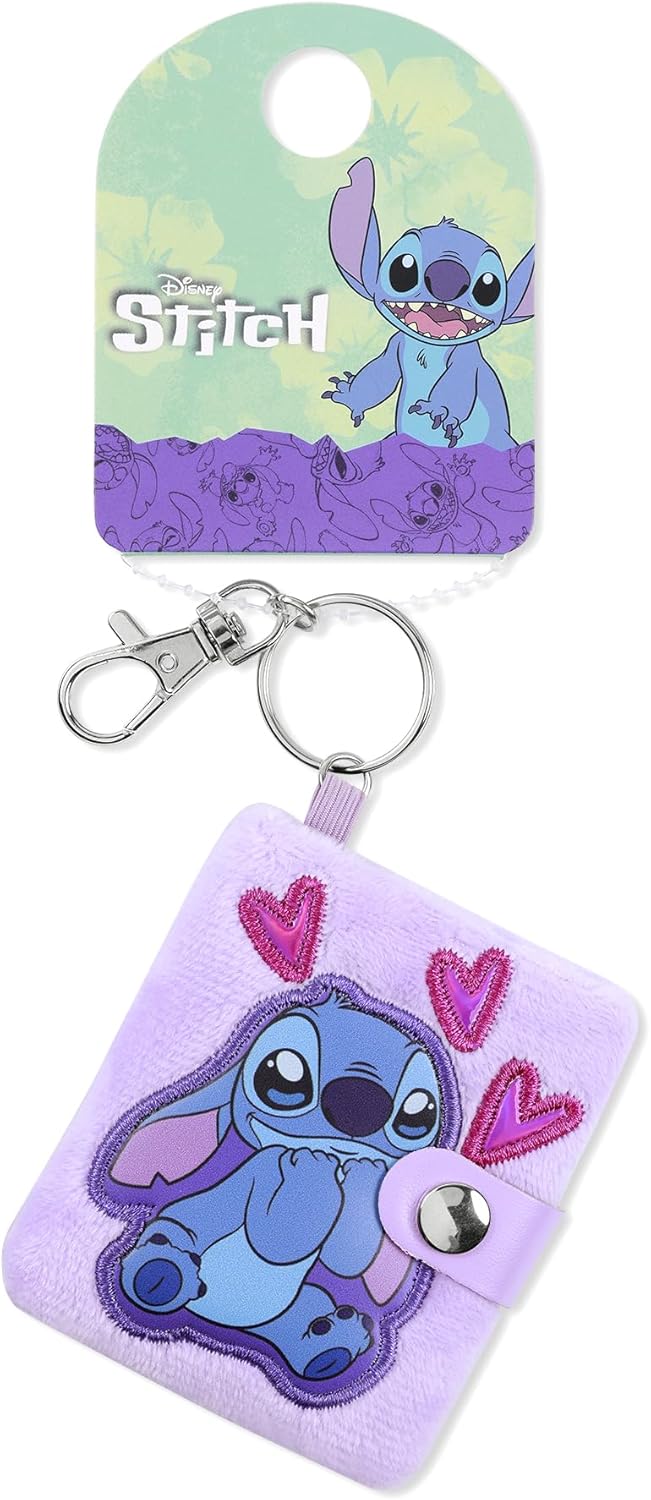 Pink Stitch Mini Note Pad Key Chain