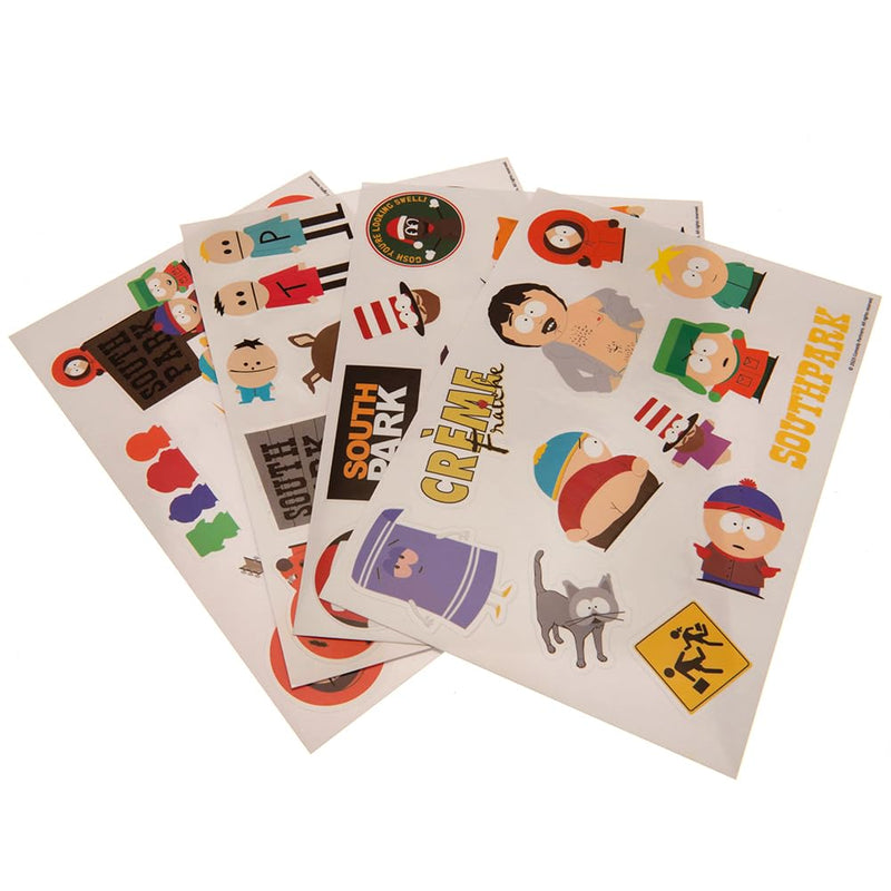 South Park Sticker Set, Über 50 Aufkleber im Design von Cartman, Kenny & Co., Offizielles Merch one size Mehrfarbig