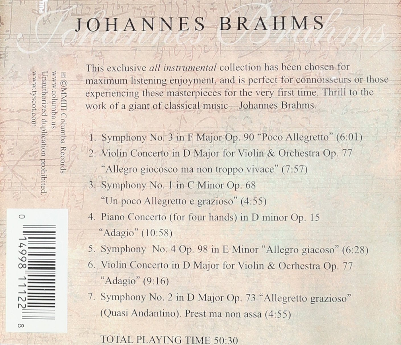 Johannes Brahms-Great Composers