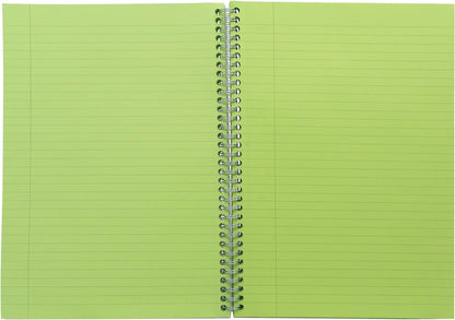 Pukka Pad, Irlen Jotta Pad A4 Notebook 3-Pack – Wire Bound Notepad 200 Pages of 80GSM Coloured FSC Certified Lined Paper – Designed for Visual Perception Difficulties – 29.7 x 23cm