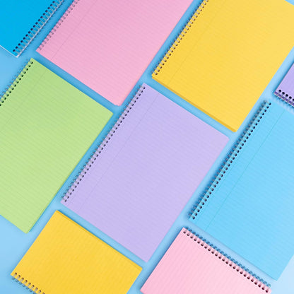 Pukka Pad, Irlen Jotta Pad A4 Notebook 3-Pack – Wire Bound Notepad 200 Pages of 80GSM Coloured FSC Certified Lined Paper – Designed for Visual Perception Difficulties – 29.7 x 23cm