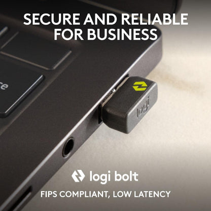 Logitech M240 for Business Silent Wireless Mouse, Secure Logi Bolt USB Receiver, Bluetooth, Globally Certified for Windows, Mac, Chrome, Linux, iPadOS, Android - Graphite
