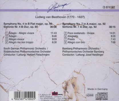 Various - Sinf.4,Op.60/Sinf.7,Op.92