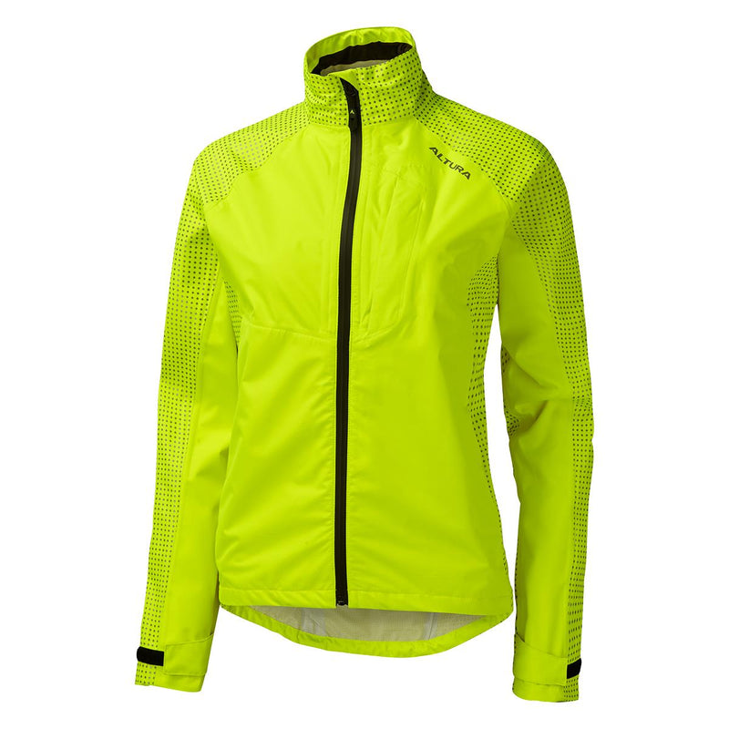 Altura Nightvision Storm Women's Waterproof Cycling Jacket 2020 Yellow 8