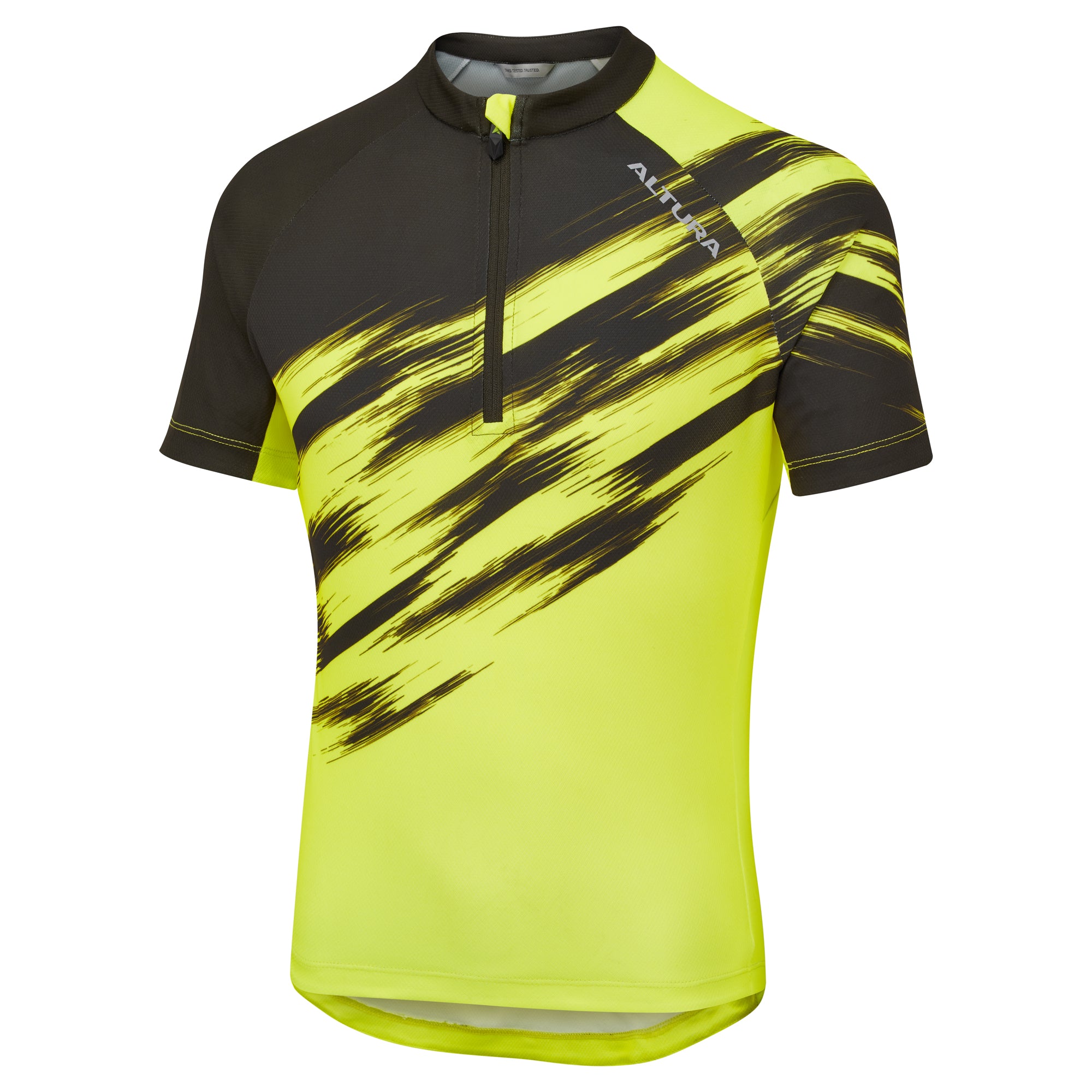 Altura Kid's Airstream Short Sleeve Jersey 2021 Yellow/Olive 7-8 Years