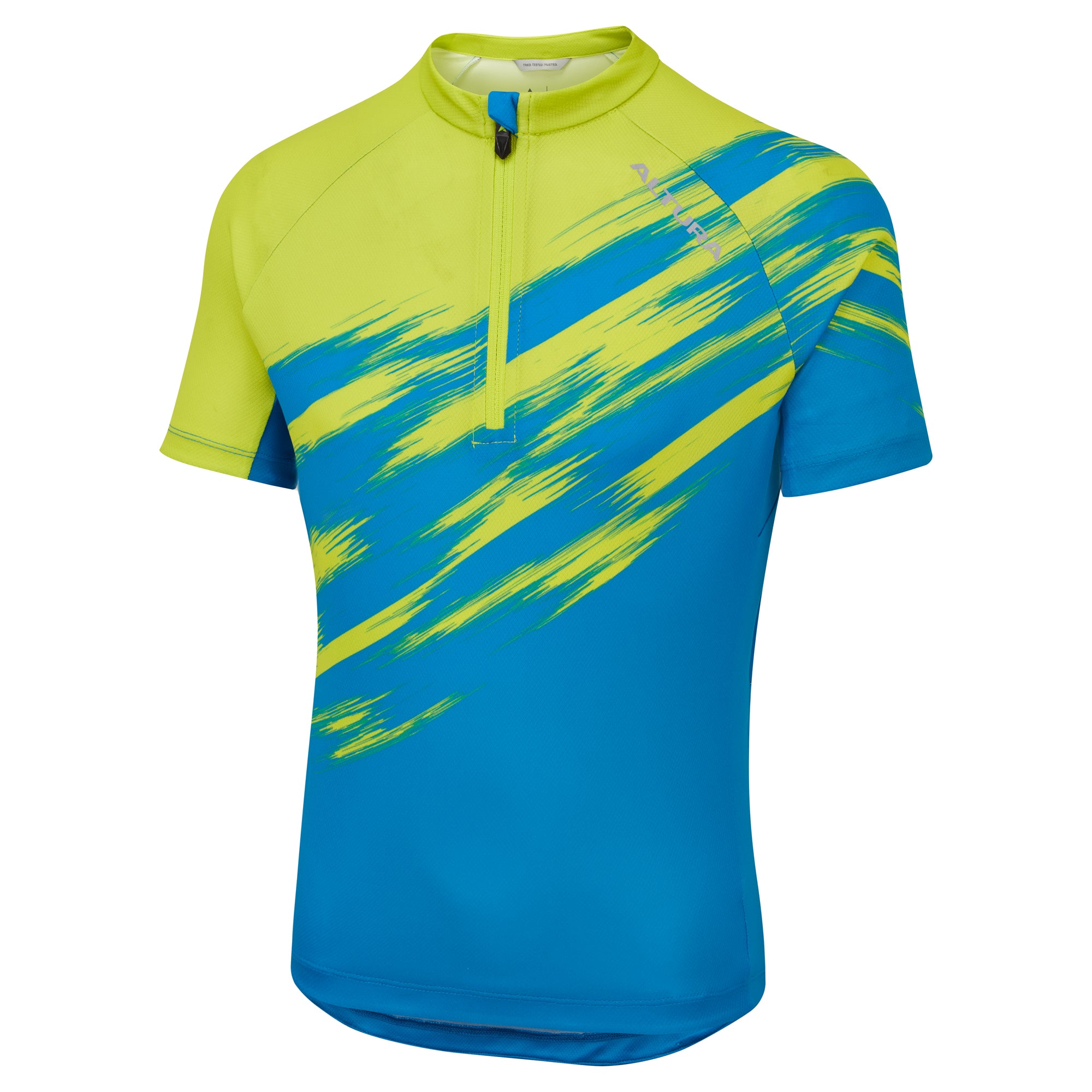 Altura Kid's Airstream Short Sleeve Jersey 2021 Blue/Lime 5-6 Years