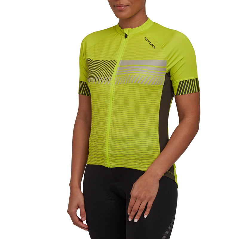 Altura Women's Club Short Sleeve Jersey 2021 Lime 18