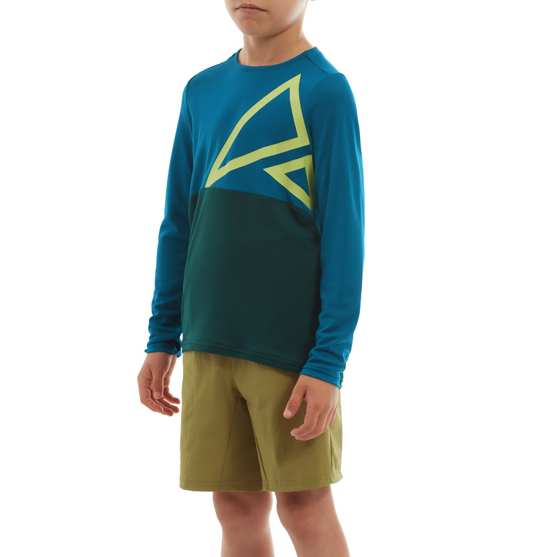 Altura Spark Light Weight Kids Long Sleeve Jersey 2022 Blue/Teal 9-10 Years