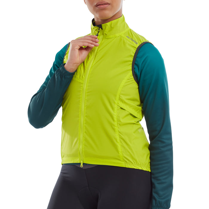 Altura Airstream Women's Windproof Gilet 2022 Lime 14