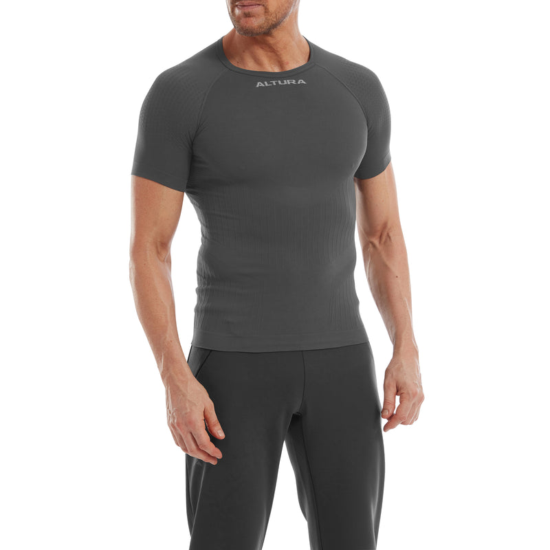 Altura Tempo Seamless Short Sleeve Baselayer 2022 Charcoal XL/2XL