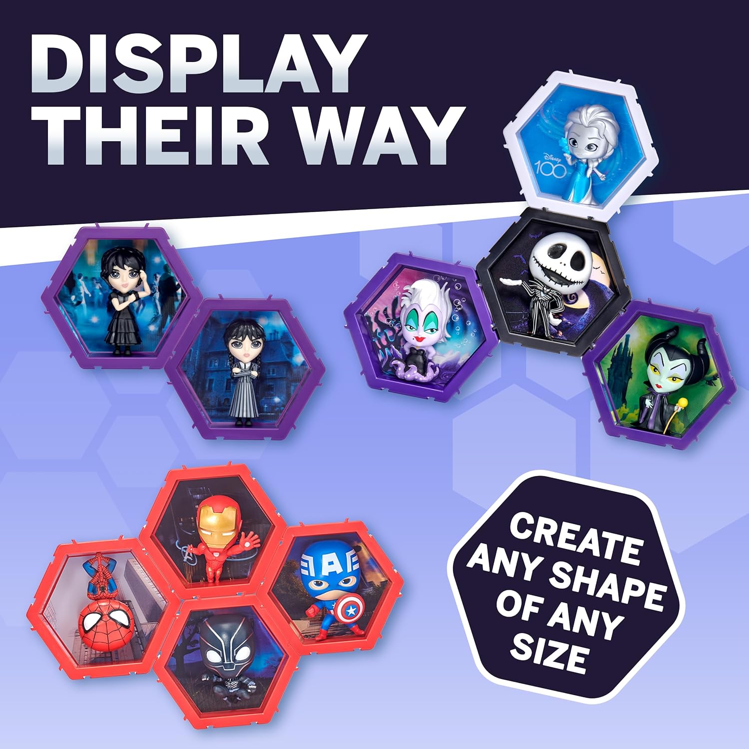 WOW! PODS 4D Disney Maleficent | Unique Connectable Collectable Bobble-head figure that Bursts from their World into Yours | Wall or Shelf Display | Disney Toys and Gifts | Series 1 no. 497