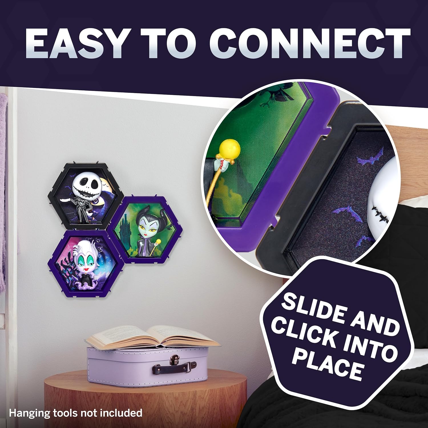 WOW! PODS 4D Disney Maleficent | Unique Connectable Collectable Bobble-head figure that Bursts from their World into Yours | Wall or Shelf Display | Disney Toys and Gifts | Series 1 no. 497