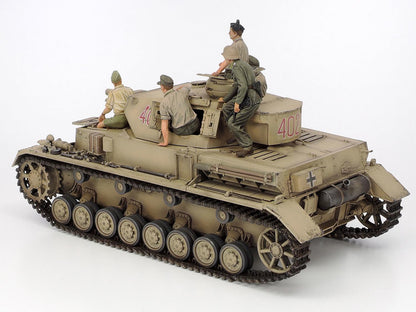 TAMIYA 25208 1:35 German PzKpfw.IV AUSF.F with Krad DAK Model Building Plastic Kit, Hobby, Crafts, Gluing, Model Kit, Model, Assembling