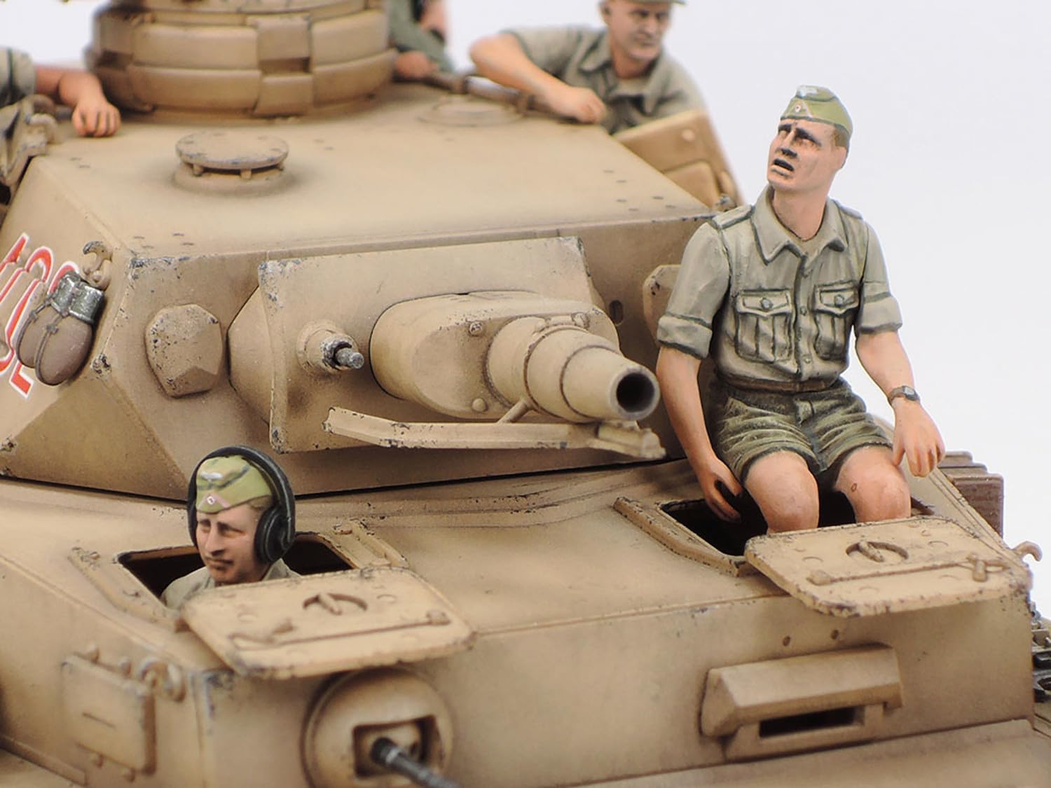 TAMIYA 25208 1:35 German PzKpfw.IV AUSF.F with Krad DAK Model Building Plastic Kit, Hobby, Crafts, Gluing, Model Kit, Model, Assembling