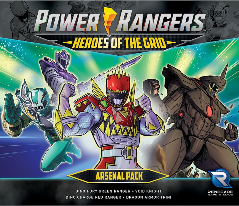 Renegade Game Studios: Power Rangers: Heroes of The Grid: Arsenal Pack - Expansion, Type of Cards, Deck-Building Roleplaying Game